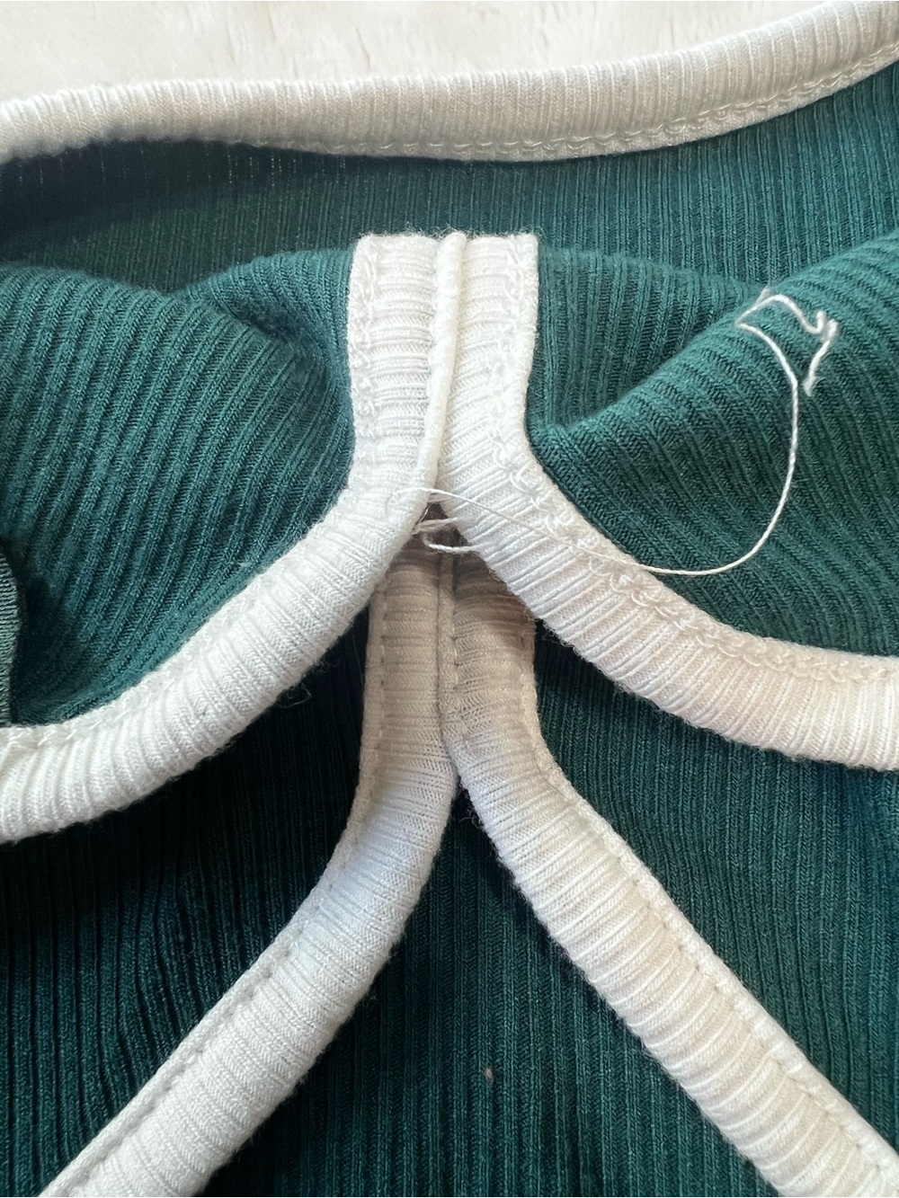 Emerald Green Wild Fable Ribbed Top - Picture 4 of 4